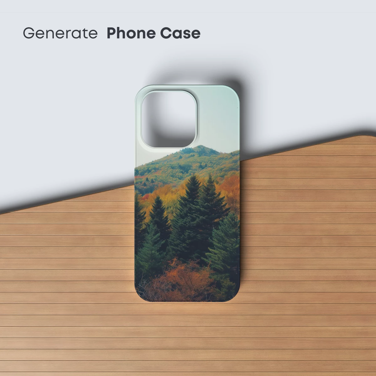 Autumn's Embrace: Pine Forest Meets Golden Hills - Image 3