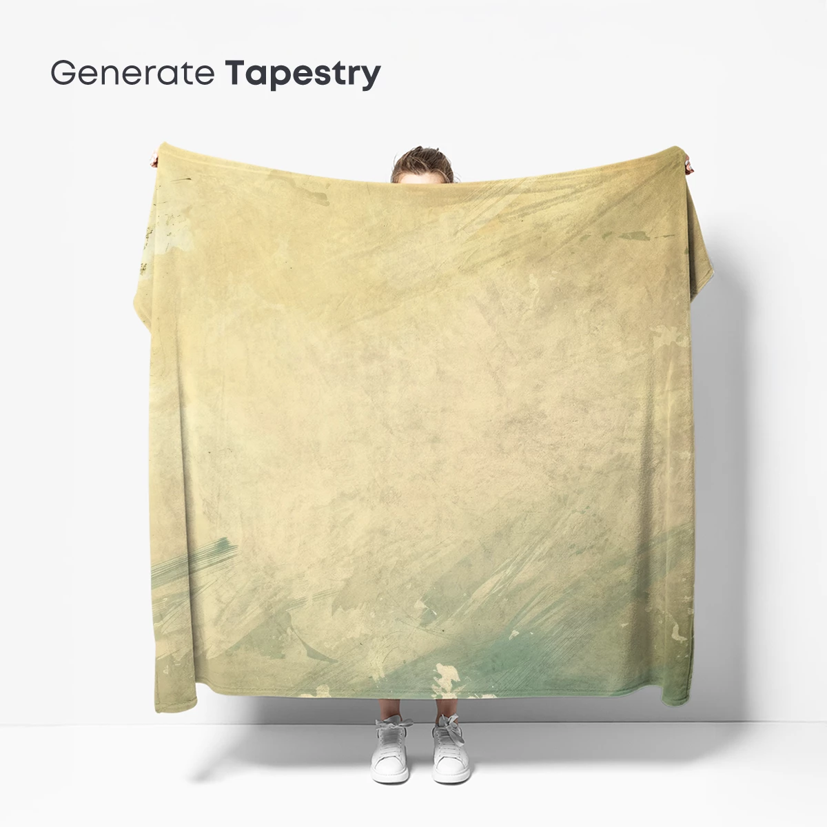 Abstract Brushstroke Symphony in Sepia and Teal - Image 5