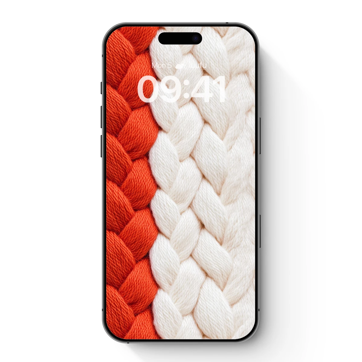 Bold Braided Yarn: Orange and Cream Harmony Bold Braided Yarn: Orange and Cream Harmony