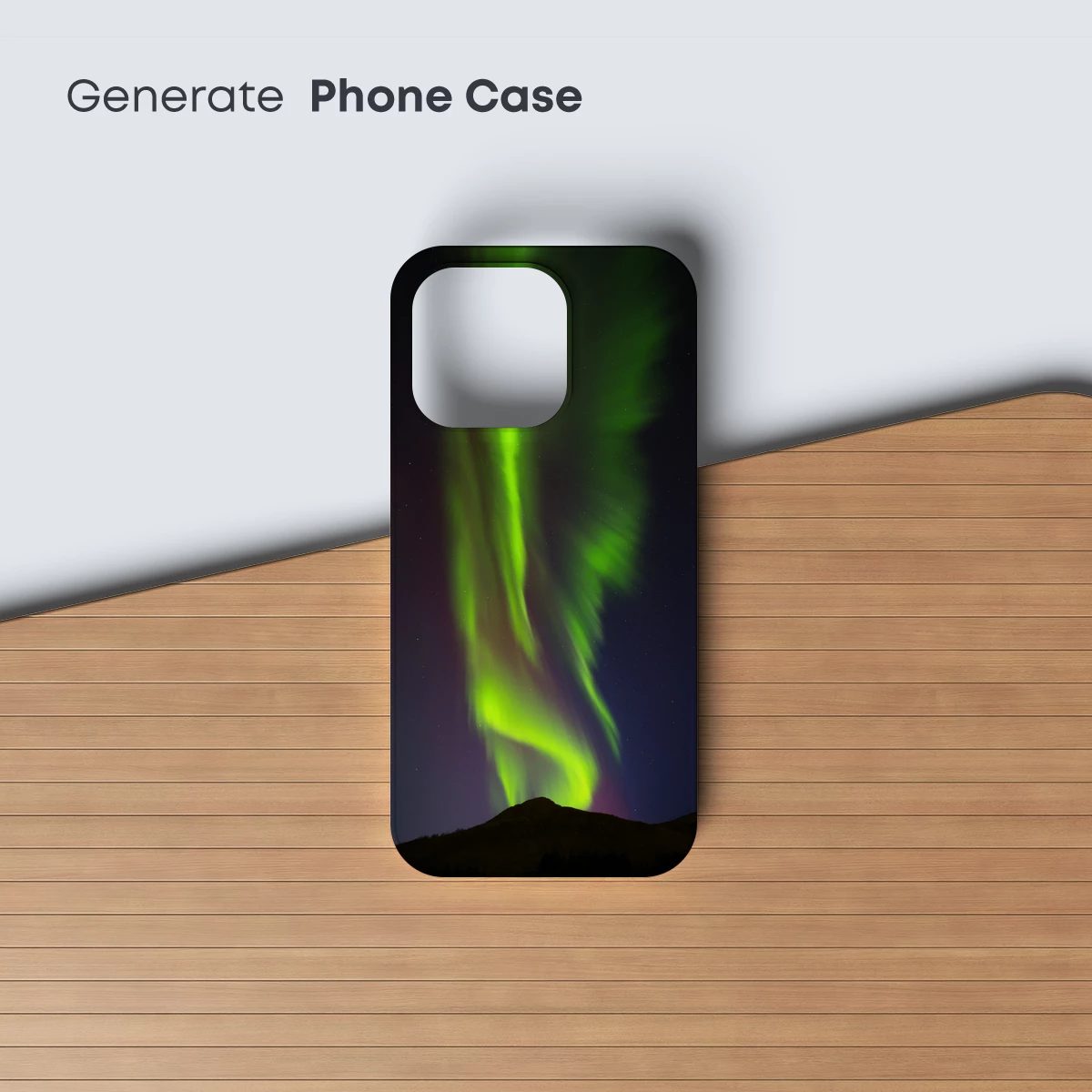 Aurora's Green Embrace Over Midnight Peaks - Image 3