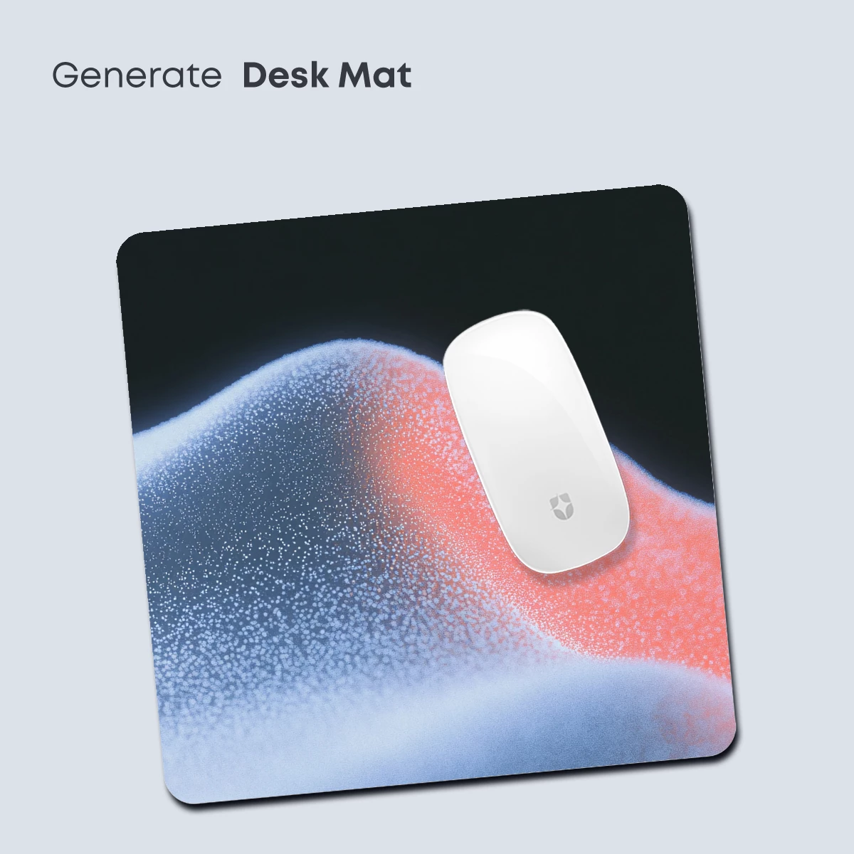 Abstract Dune Symphony: Coral and Frost - Image 4