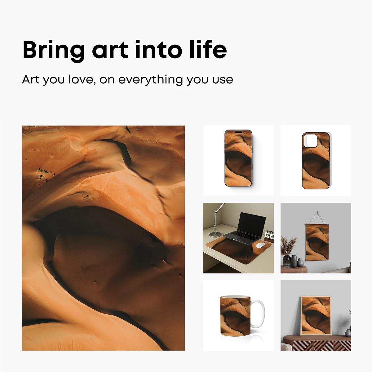 Desert Dunes in Abstract Harmony - Image 2