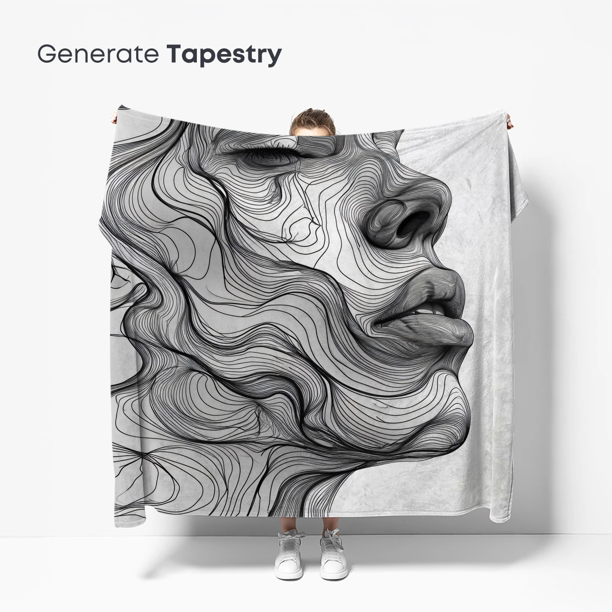 Contour Whispers: Line Art Profile - Image 5