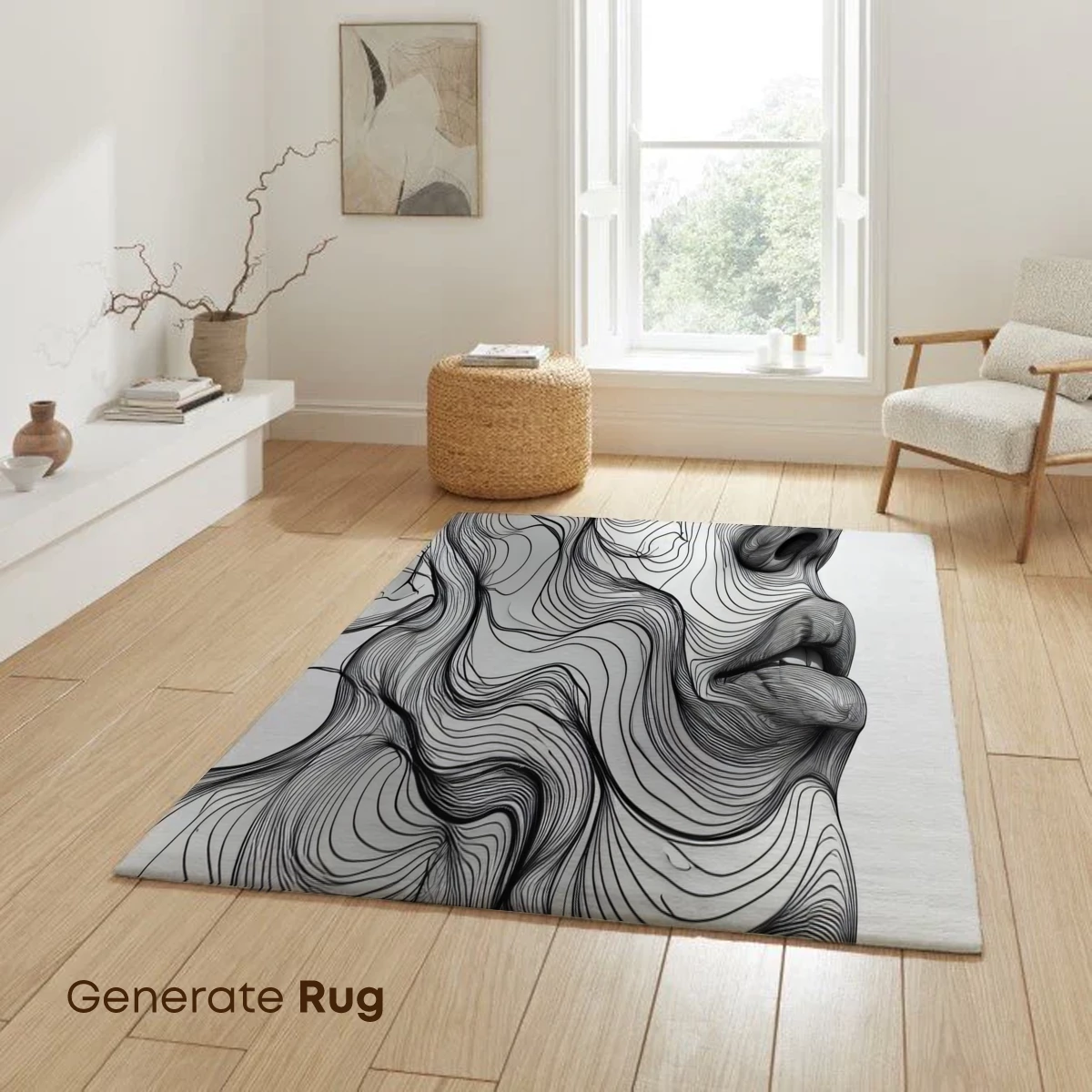 Contour Whispers: Line Art Profile - Image 6