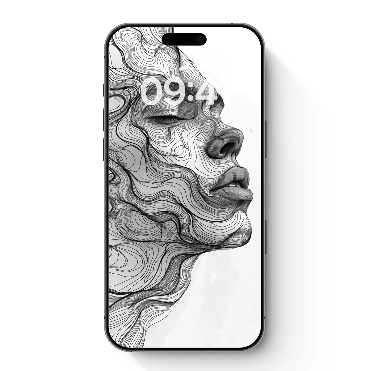 Contour Whispers: Line Art Profile