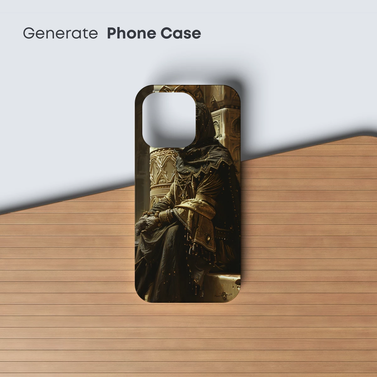 Enigmatic Cloaked Figure in Gothic Elegance - Image 3