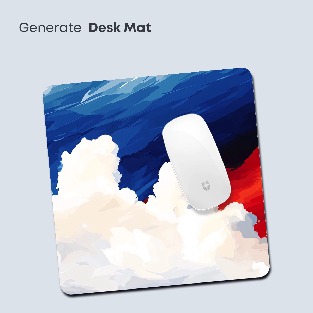 Clouds at Dawn: Abstract Fusion of Blue and Red - Image 4