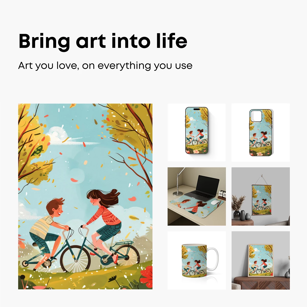 Autumn Bike Ride: Whimsical Adventure - Image 2