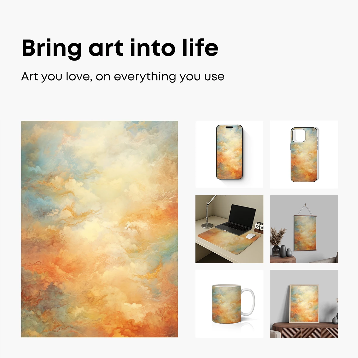 Ethereal Cloud Symphony: A Celestial Palette - Image 2