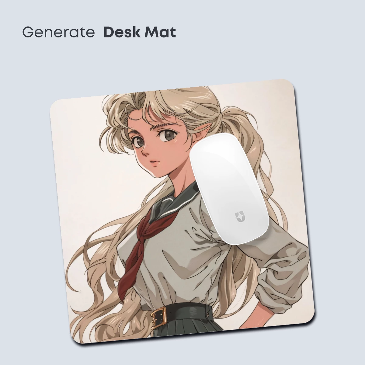 Elegant Anime Elf in School Uniform - Image 4