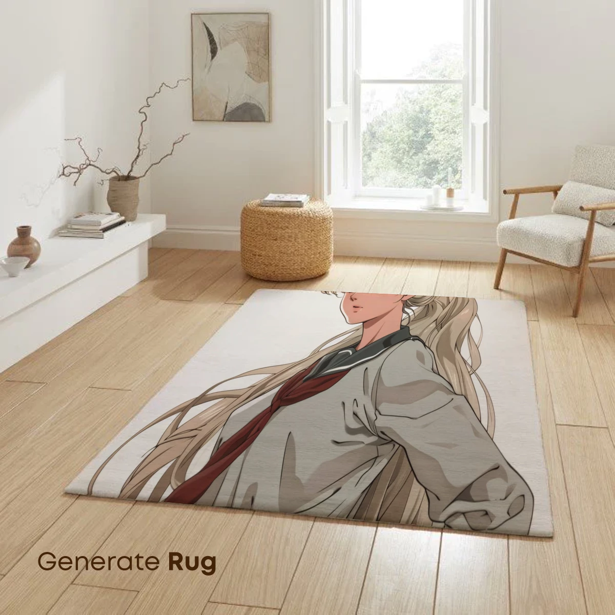 Elegant Anime Elf in School Uniform - Image 6