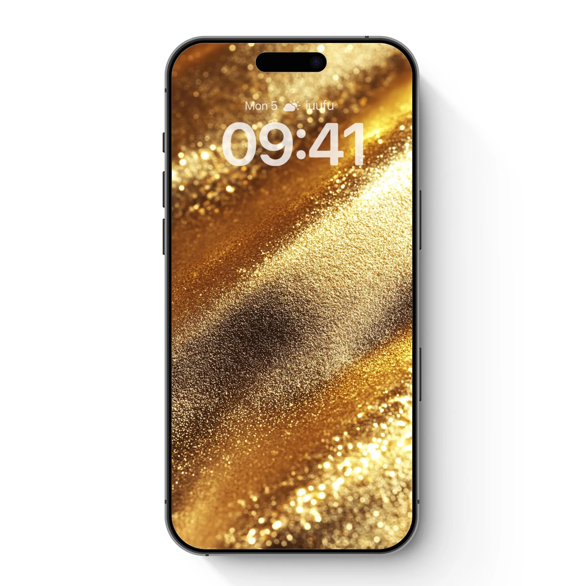 Golden Glitter Waves: Luxe Radiance