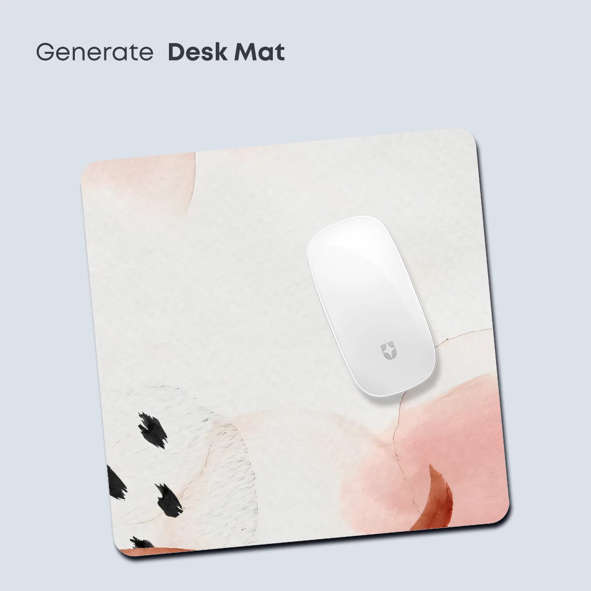 Abstract Blush: Soft Curves and Ink Dots - Image 4