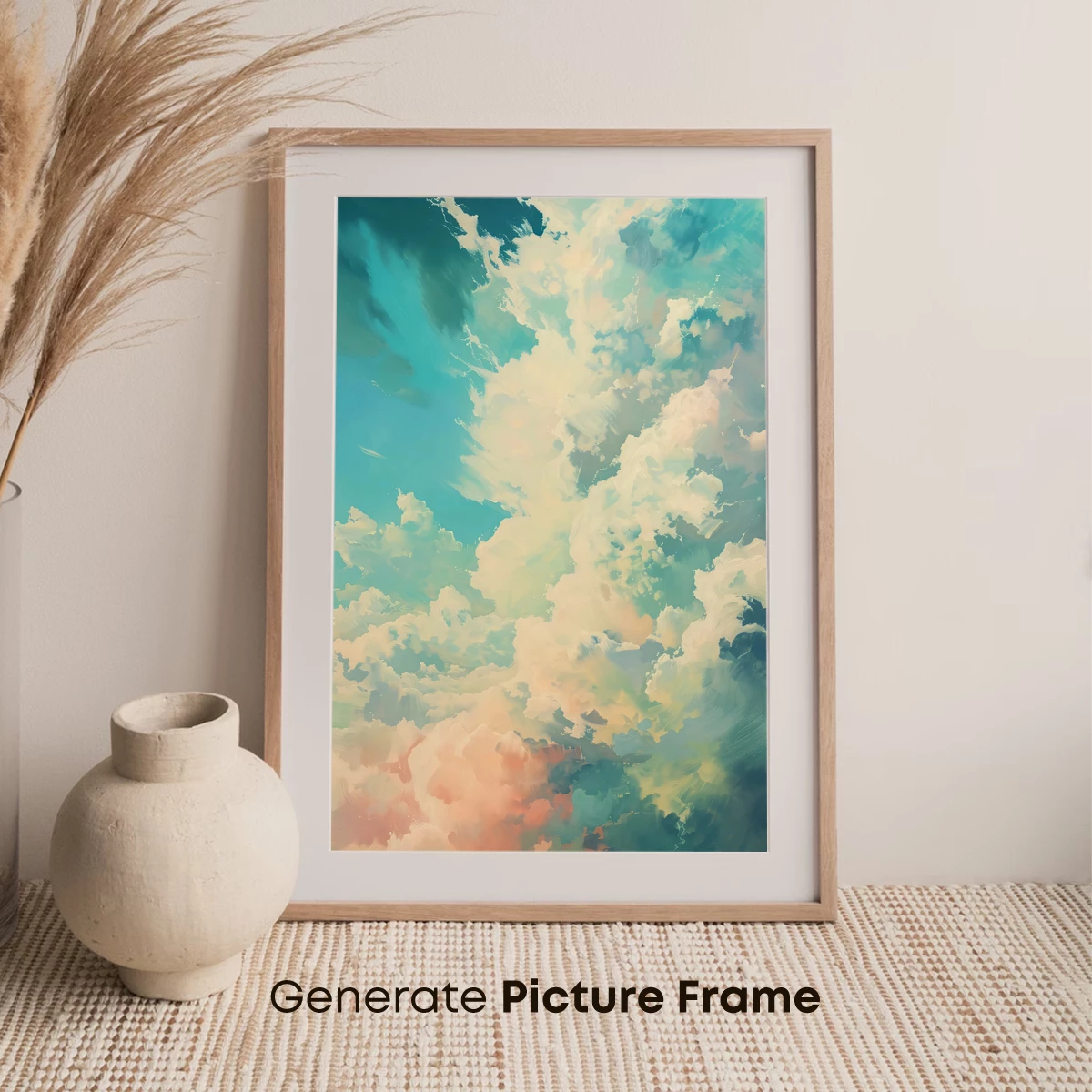 Ethereal Cloud Symphony: Impressionist Sky Art - Image 7