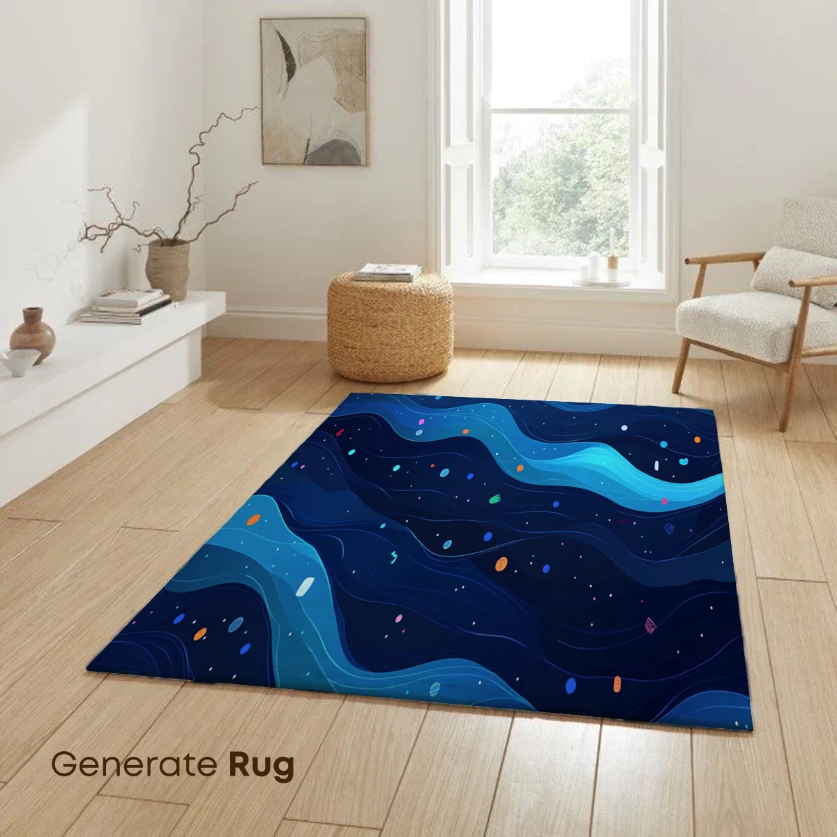 Cosmic Wave Symphony: Abstract Ocean Meets Galaxy - Image 6