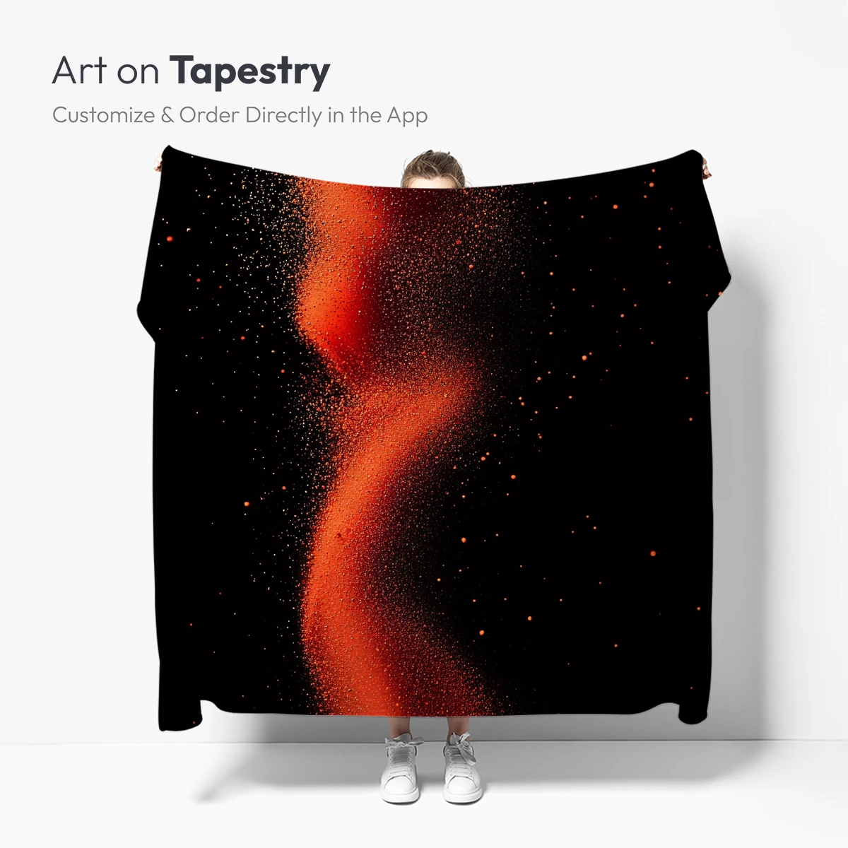 Ethereal Ember Veil: A Dance of Fiery Particles - Image 5