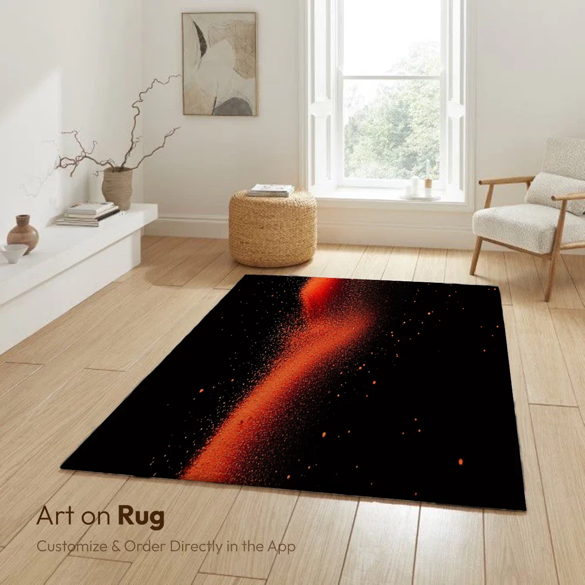 Ethereal Ember Veil: A Dance of Fiery Particles - Image 6