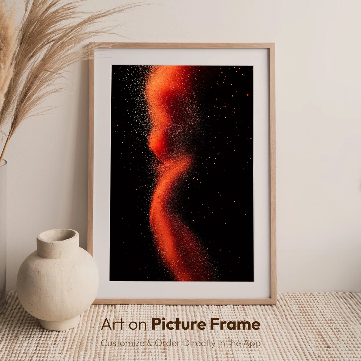 Ethereal Ember Veil: A Dance of Fiery Particles - Image 7