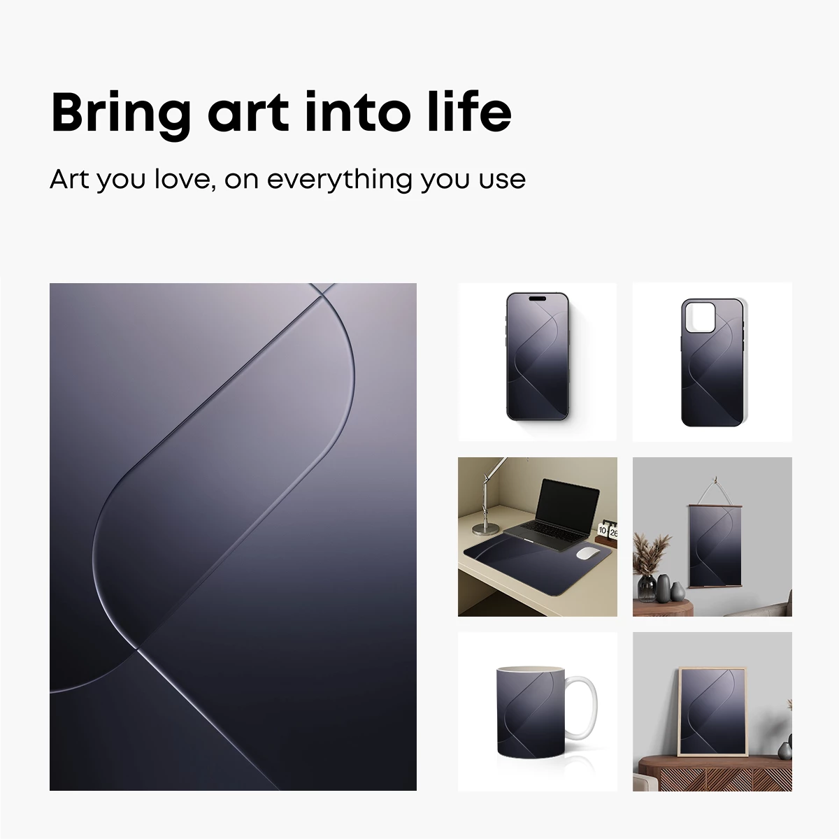 Elegant Curves in Gradient Shadows - Image 2