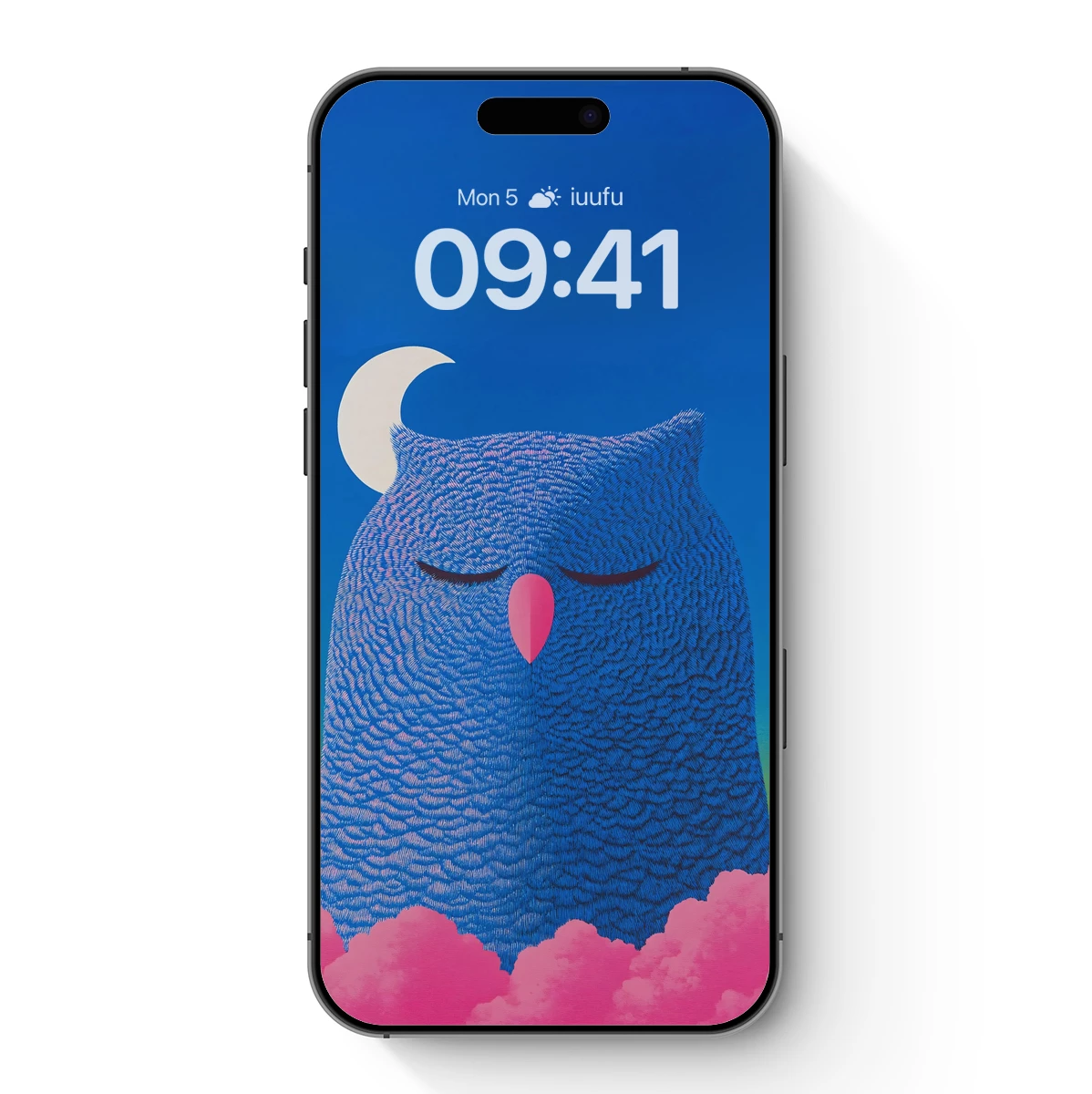 Dreamy Owl Under Crescent Moon Dreamy Owl Under Crescent Moon