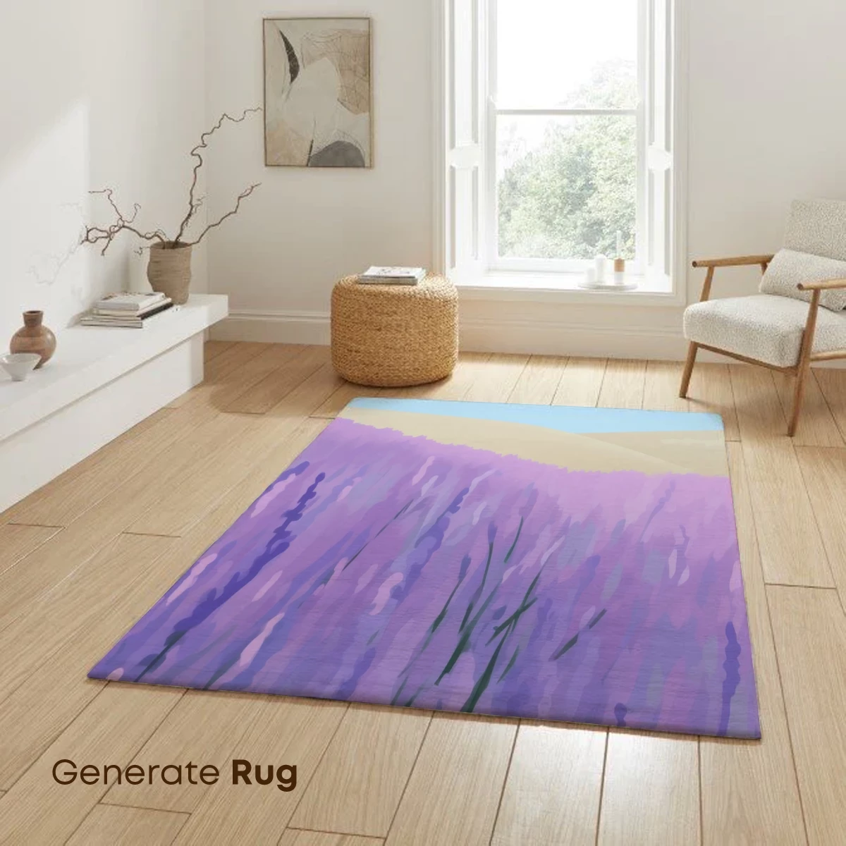 Lavender Fields Under a Serene Sky - Image 6