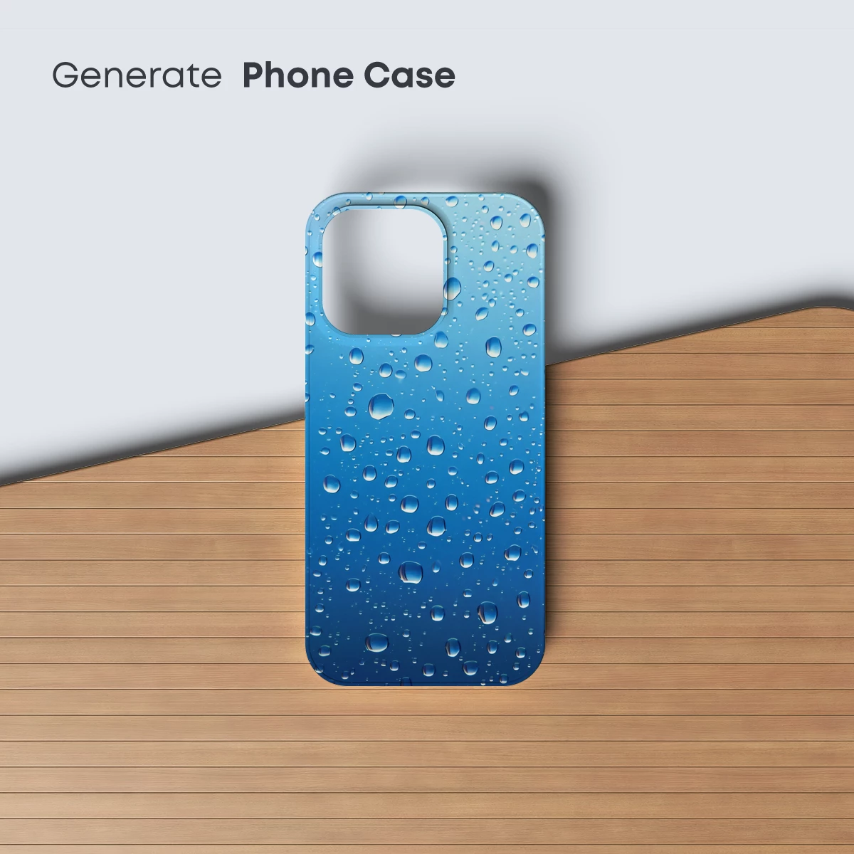 Azure Raindrops: Crystal Clarity on Blue Canvas - Image 3