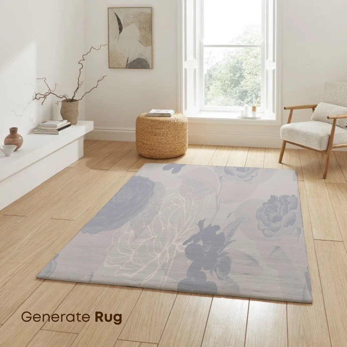 Ethereal Floral Whispers in Misty Hues - Image 6