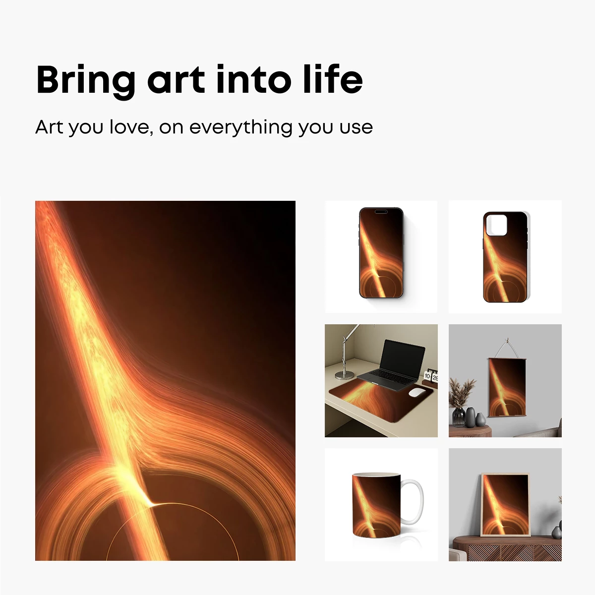 Eclipse of Fire: Celestial Dance in Amber - Image 2