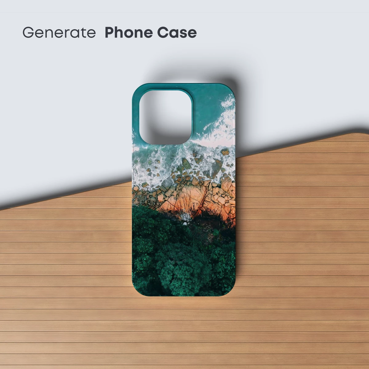 Aerial Symphony: Ocean Waves Kiss Coral Cliffs - Image 3