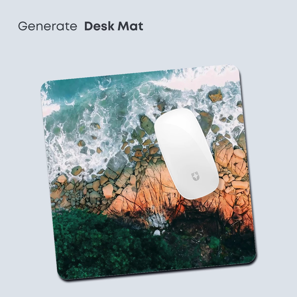 Aerial Symphony: Ocean Waves Kiss Coral Cliffs - Image 4