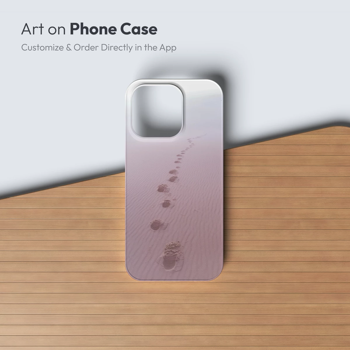 Desert Solitude: Footprints in the Sand - Image 3