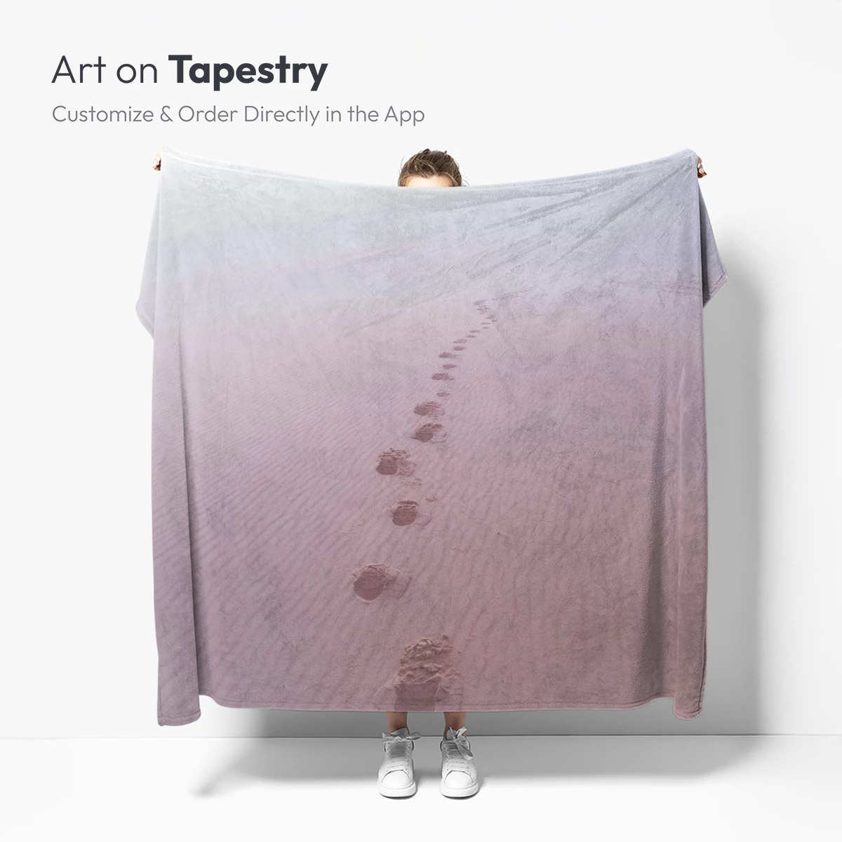 Desert Solitude: Footprints in the Sand - Image 5