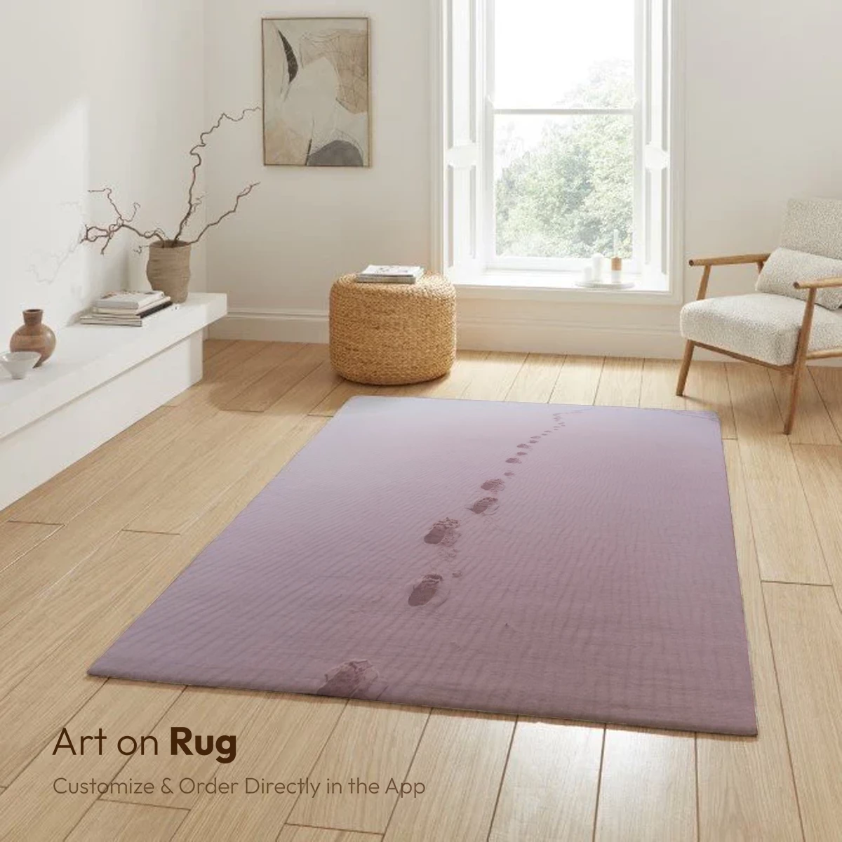 Desert Solitude: Footprints in the Sand - Image 6