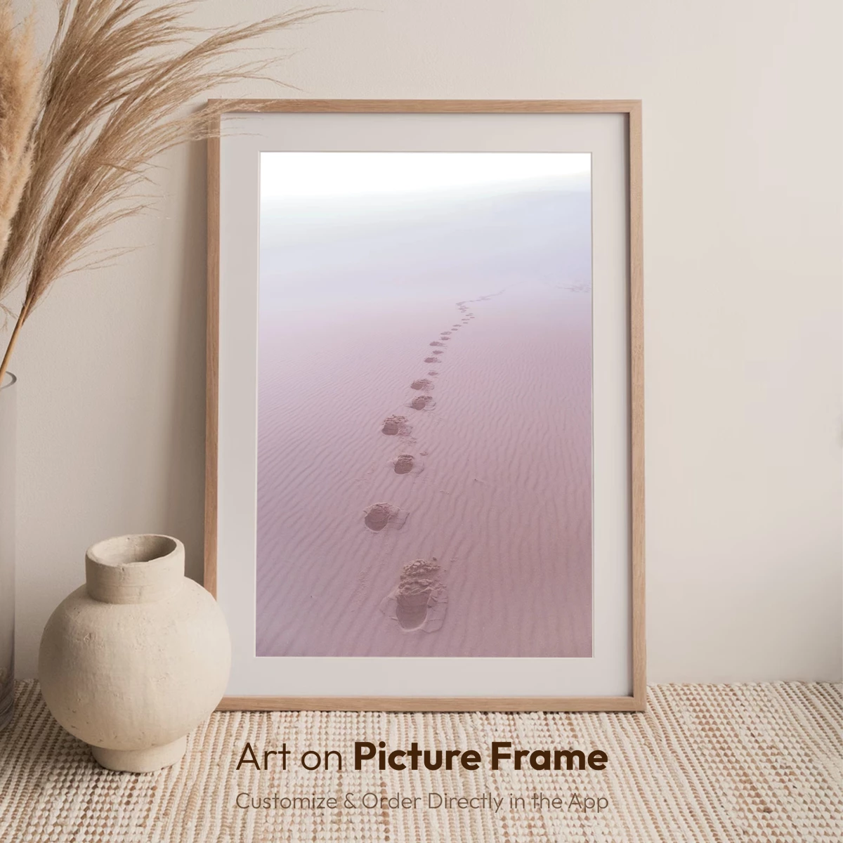 Desert Solitude: Footprints in the Sand - Image 7