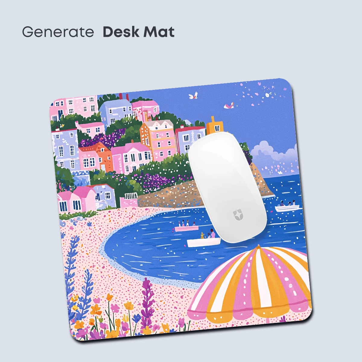 Dreamy Coastal Village with Floral Bliss - Image 4