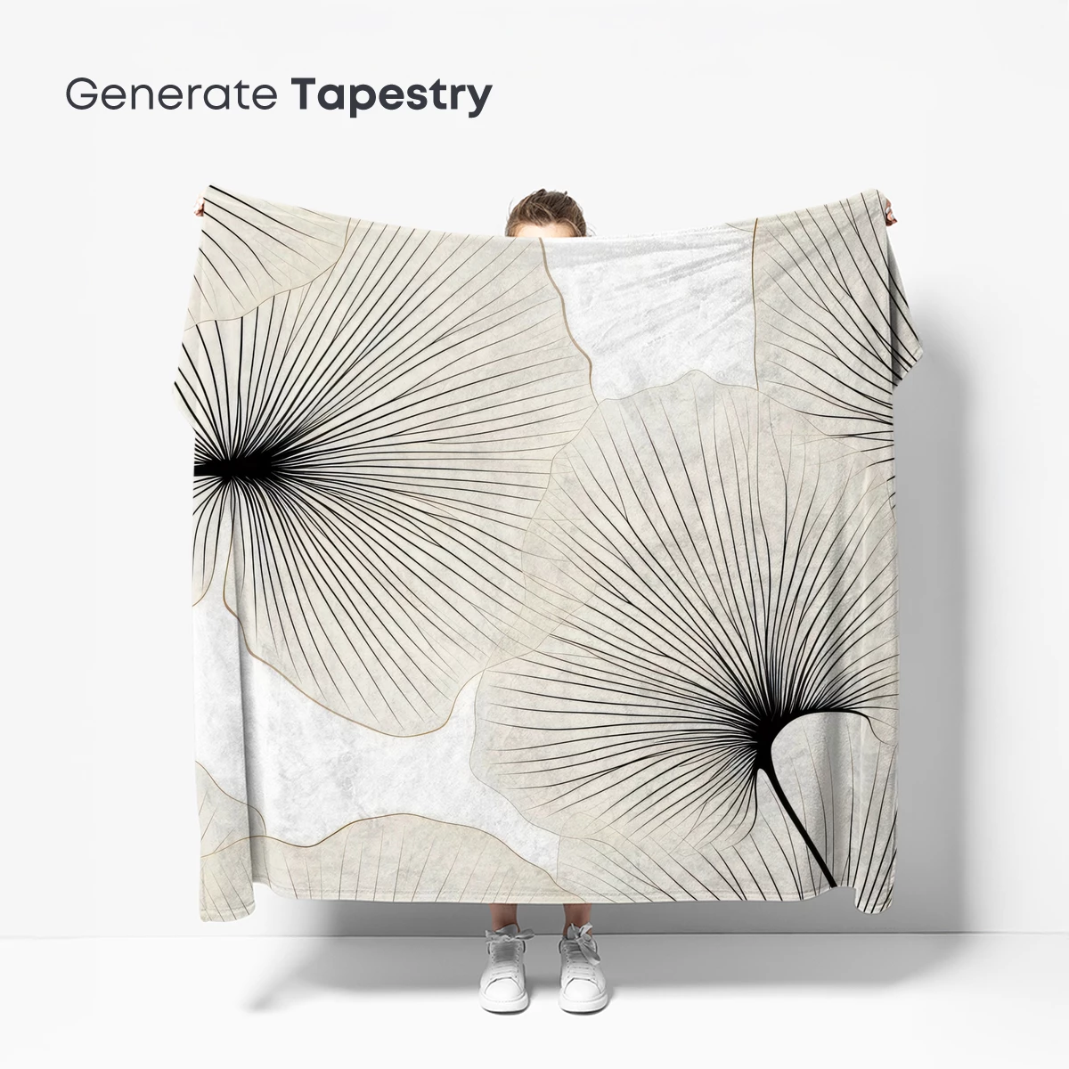 Elegant Ginkgo Silhouettes: Monochrome Botanical Art - Image 5