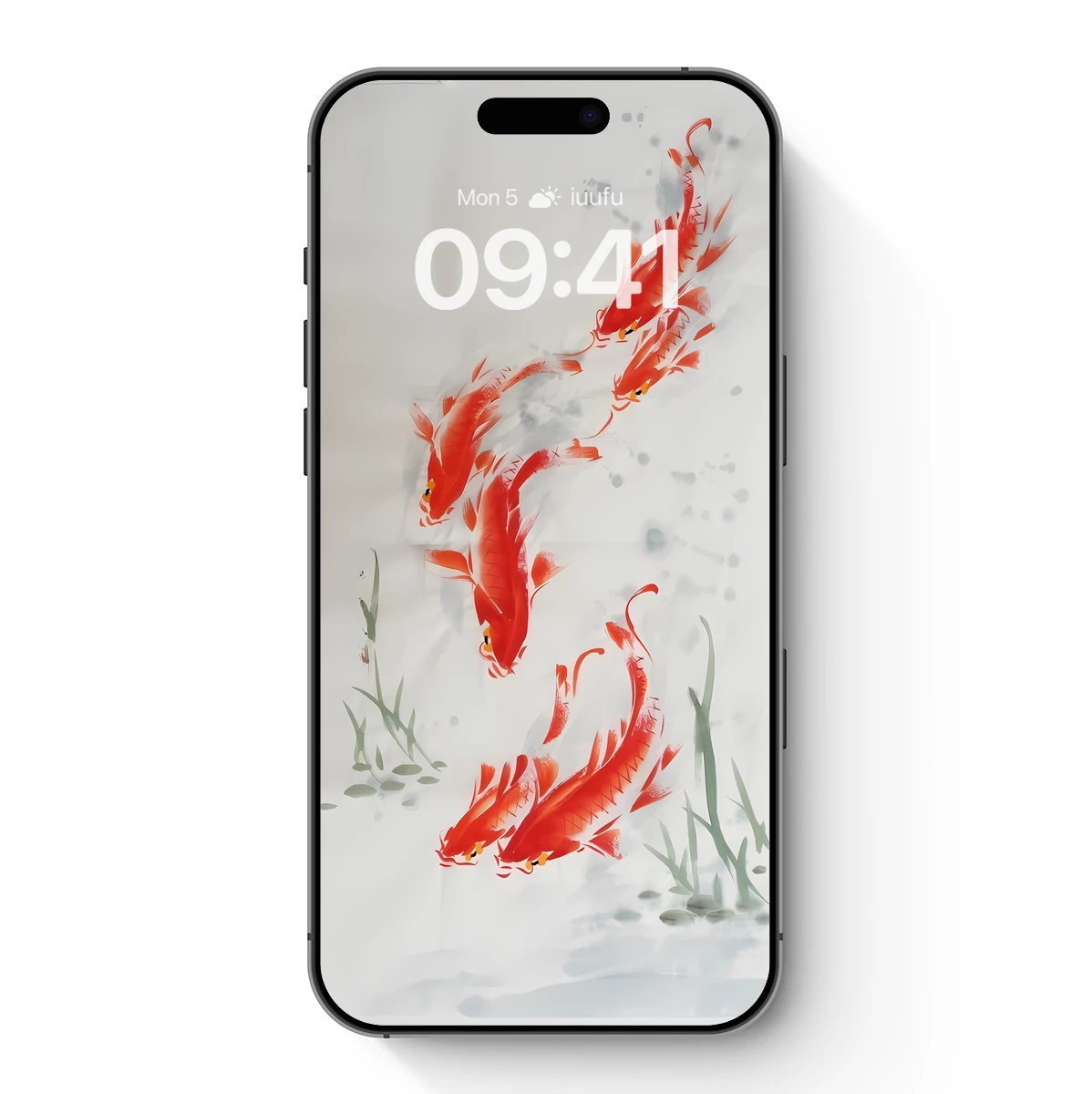 Crimson Koi Odyssey: Watercolor Harmony