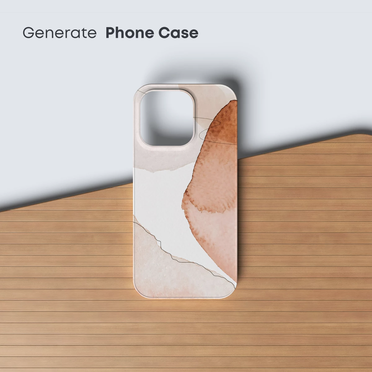 Abstract Watercolor Harmony: Blush and Terra Tones - Image 3