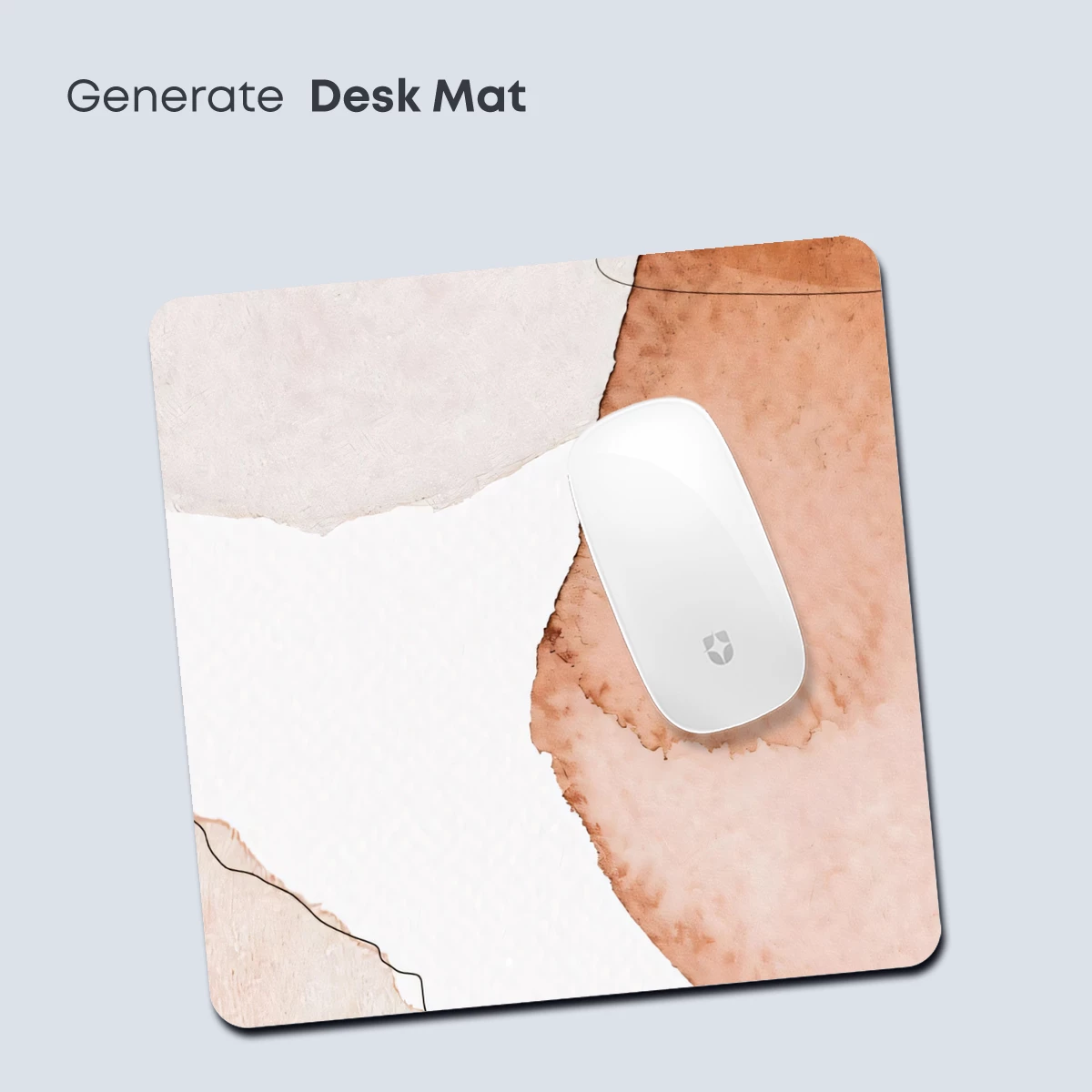 Abstract Watercolor Harmony: Blush and Terra Tones - Image 4