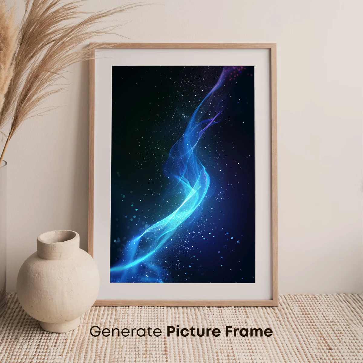 Cosmic Ribbon: Ethereal Flow in Starlit Space - Image 7