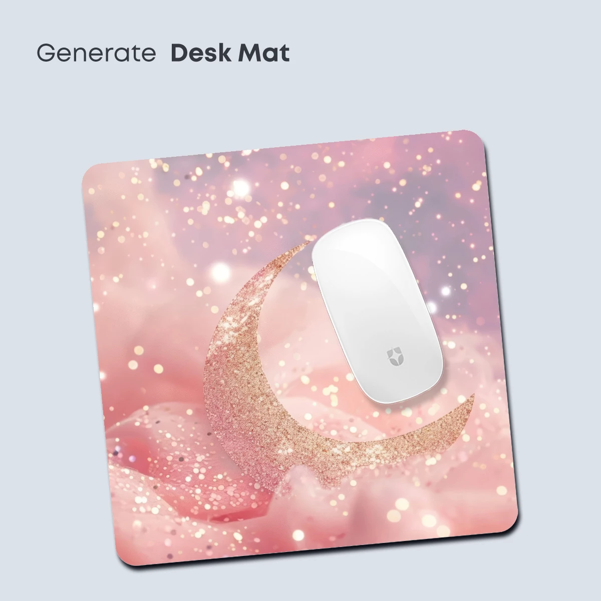 Glittering Crescent in Pastel Dreamscape - Image 4