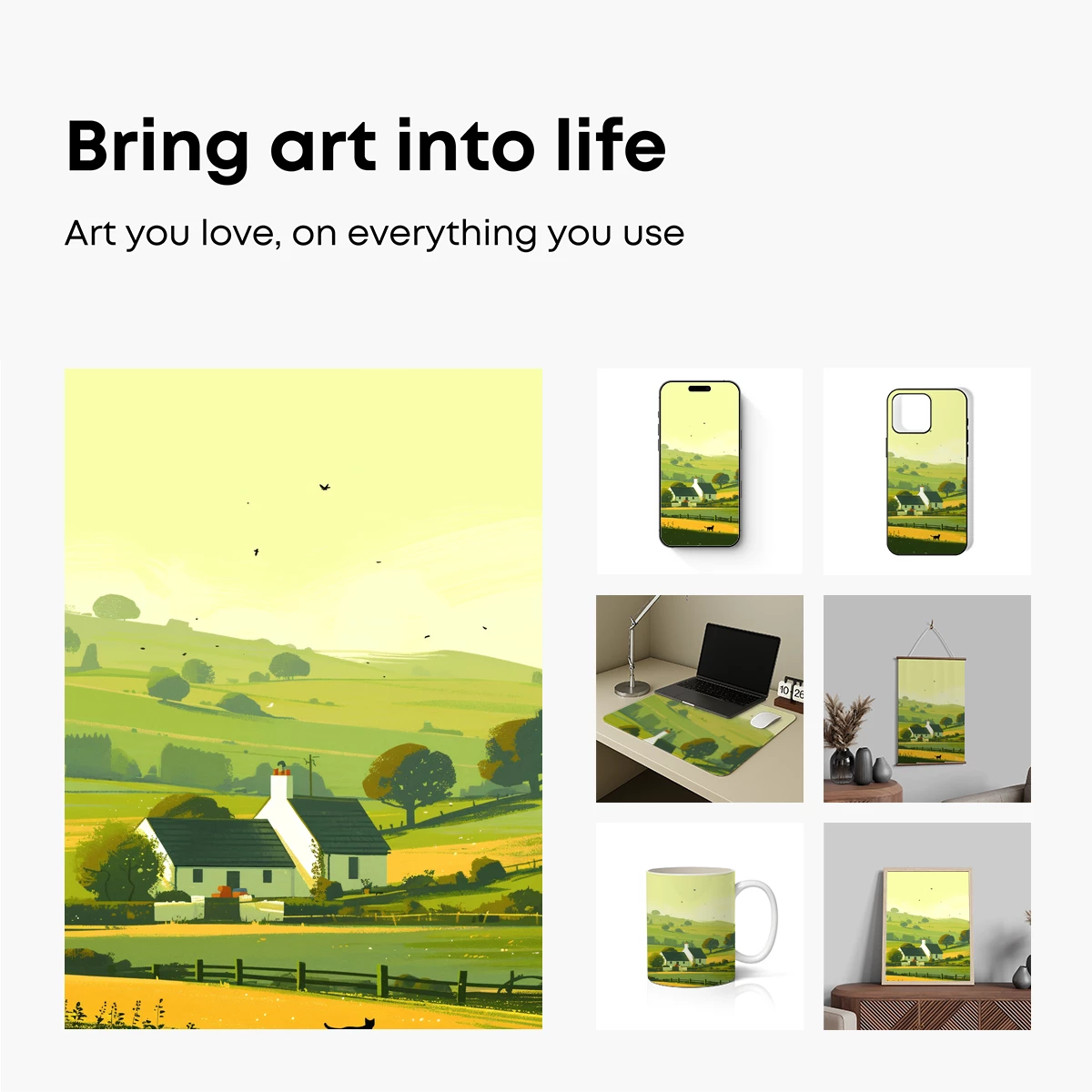 Countryside Serenity: A Cat's Quiet Roam - Image 2