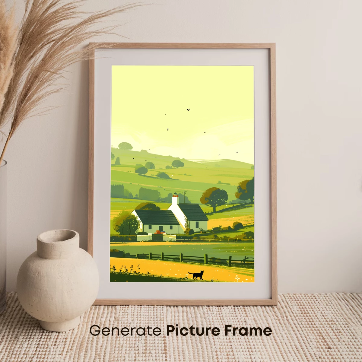 Countryside Serenity: A Cat's Quiet Roam - Image 7