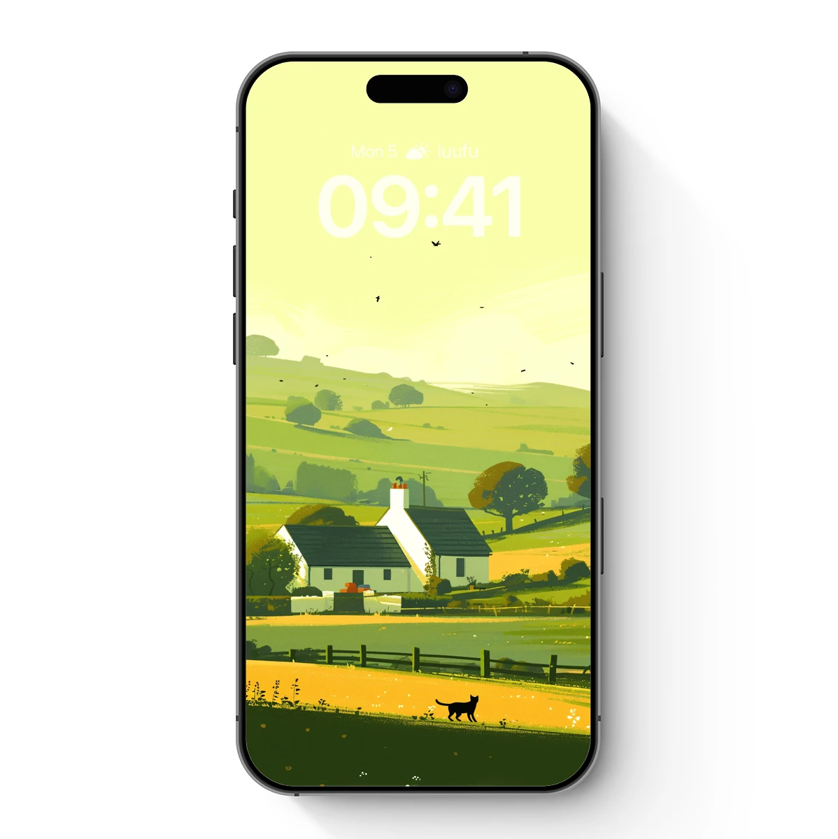 Countryside Serenity: A Cat's Quiet Roam