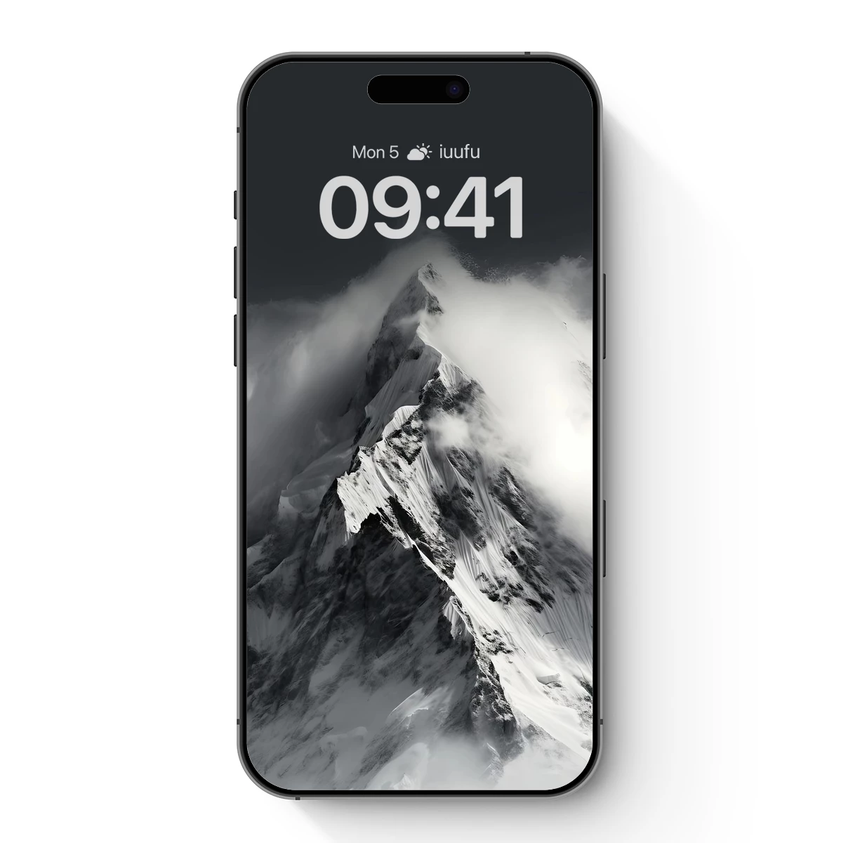 Eternal Summit: Snow-Capped Majesty in Monochrome