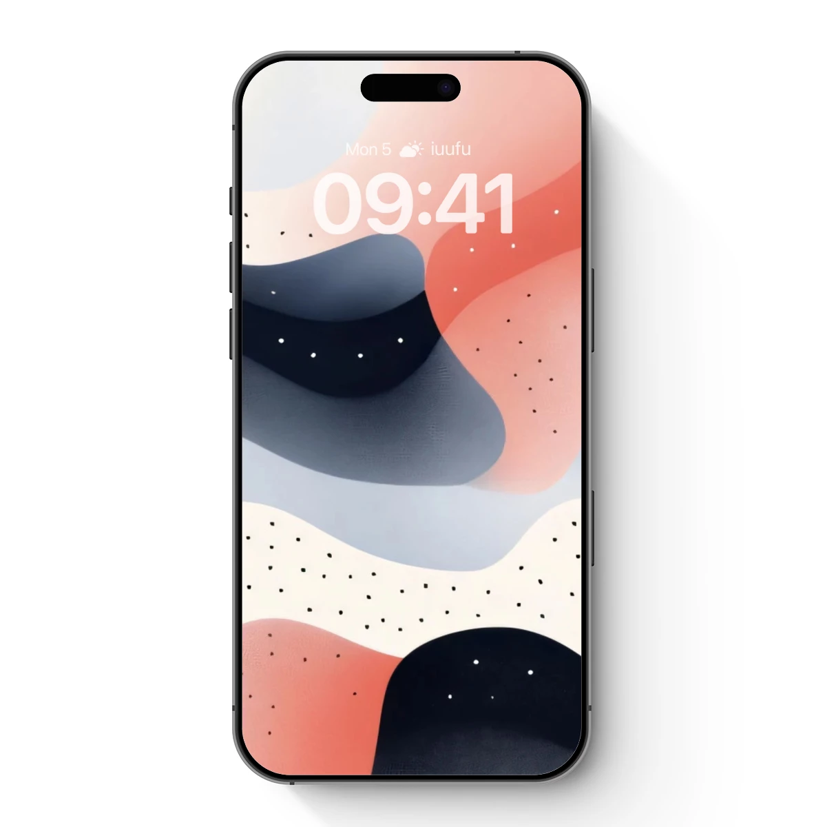 Fluid Dots: Abstract Waves in Pastel Harmony