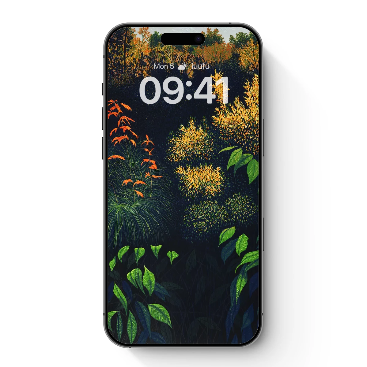 Enchanted Forest Glow: Luminous Flora in Midnight Hues