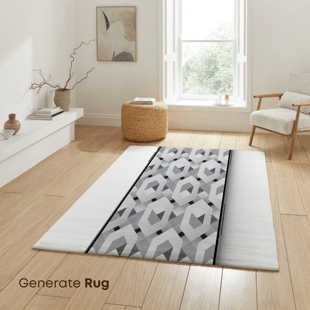 Geometric Illusion: Digital Artistry in Monochrome - Image 6