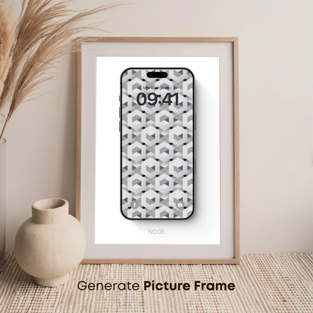 Geometric Illusion: Digital Artistry in Monochrome - Image 7
