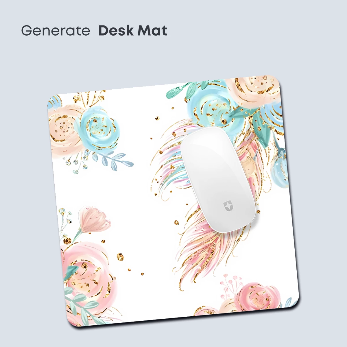 Ethereal Floral Feathers in Pastel Harmony - Image 4